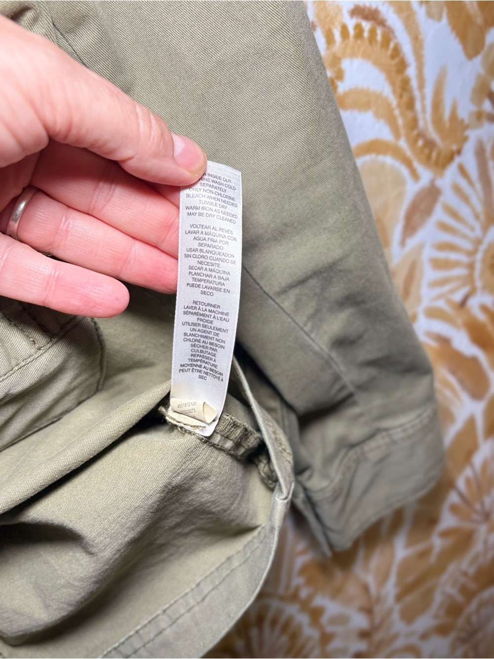 White House Black Market Olive Green Studded Utility Jacket | Military Style - Picture 5 of 14